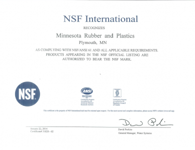 NSF/ANSI 61认证-Plymouth, Minnesota
