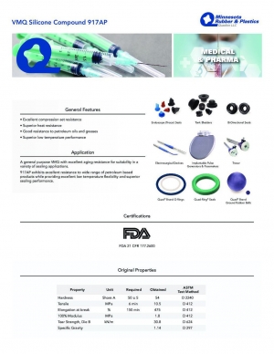 VMQ硅胶材料917AP (PDF)